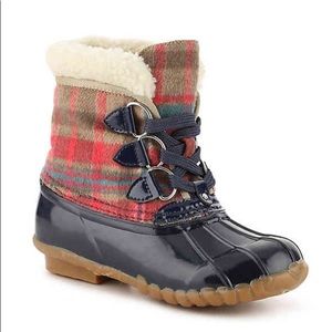 SOLD!!!Rock Candy Plaid Youth Duck Boots